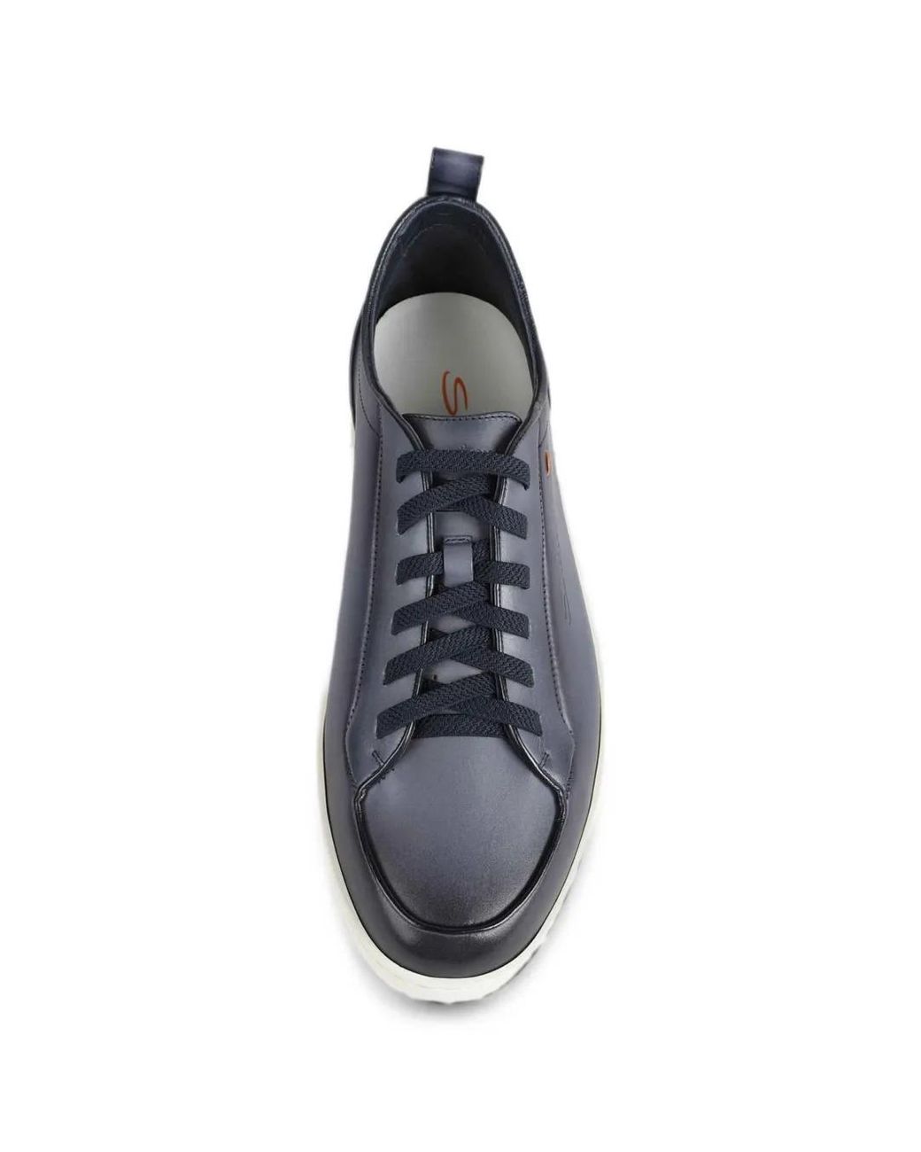 Santoni Blue Lace-Up Sneakers for men