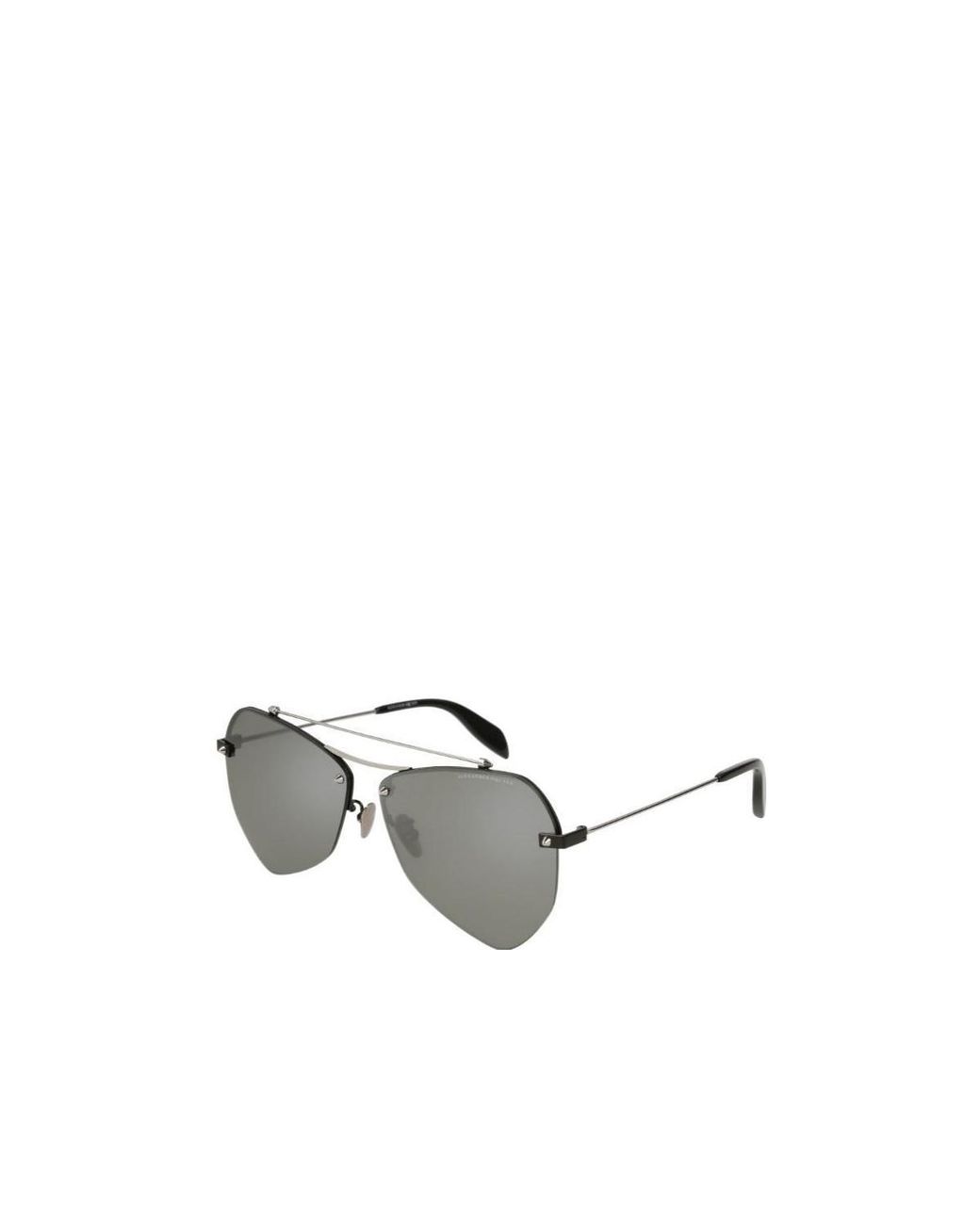 McQueen White Logo Detail Sunglasses