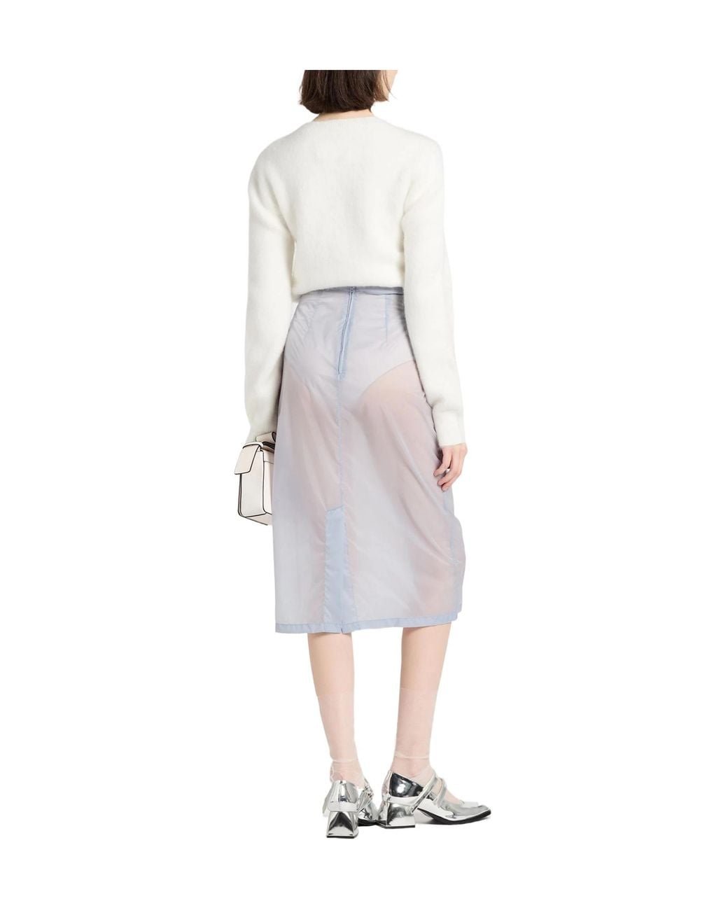 Maison Margiela White Midi Skirts