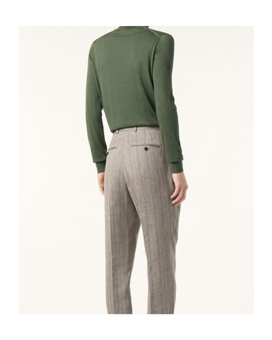 Loro Piana Green Turtleneck for men