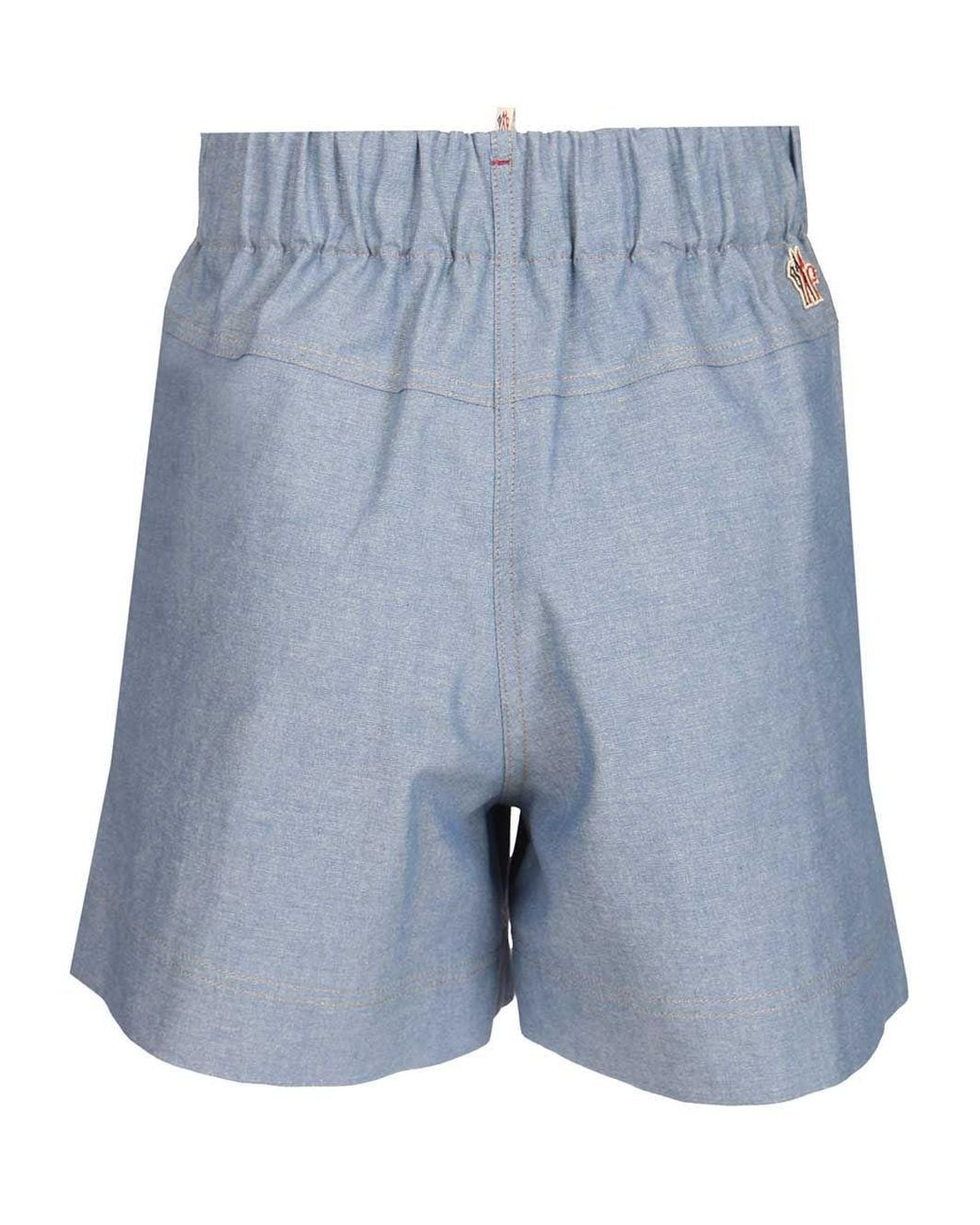 Moncler Blue Grenoble Pleated Shorts