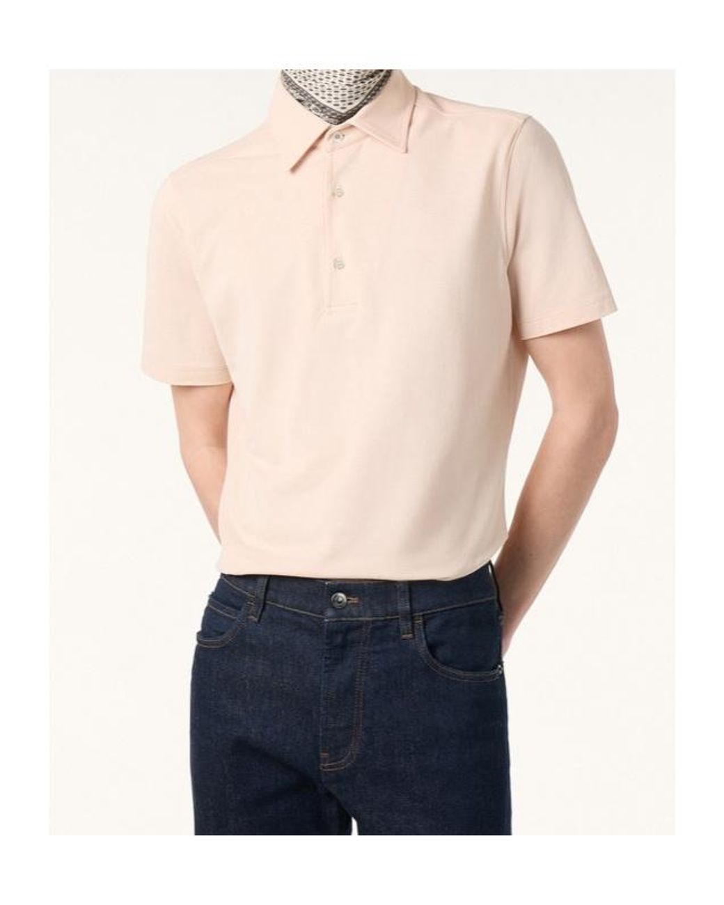Loro Piana White Brenna Polo Shirt for men