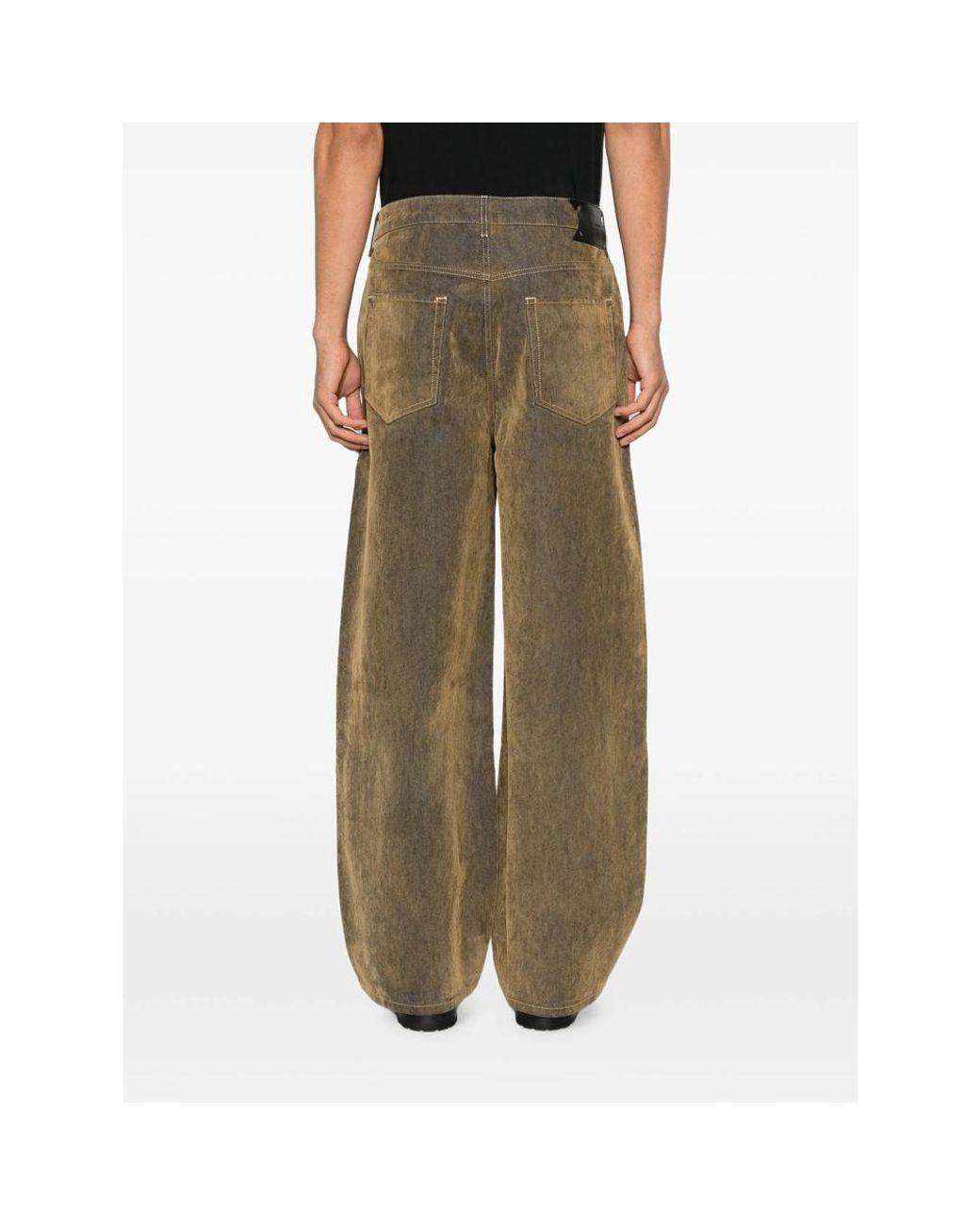 Daily Paper Green Acid-Wash Effect Jeans for men