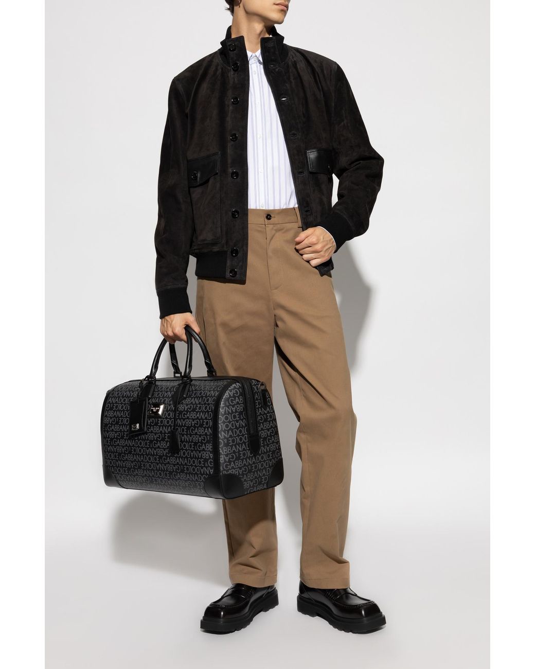 Dolce & Gabbana Natural Drill Sports Pants for men