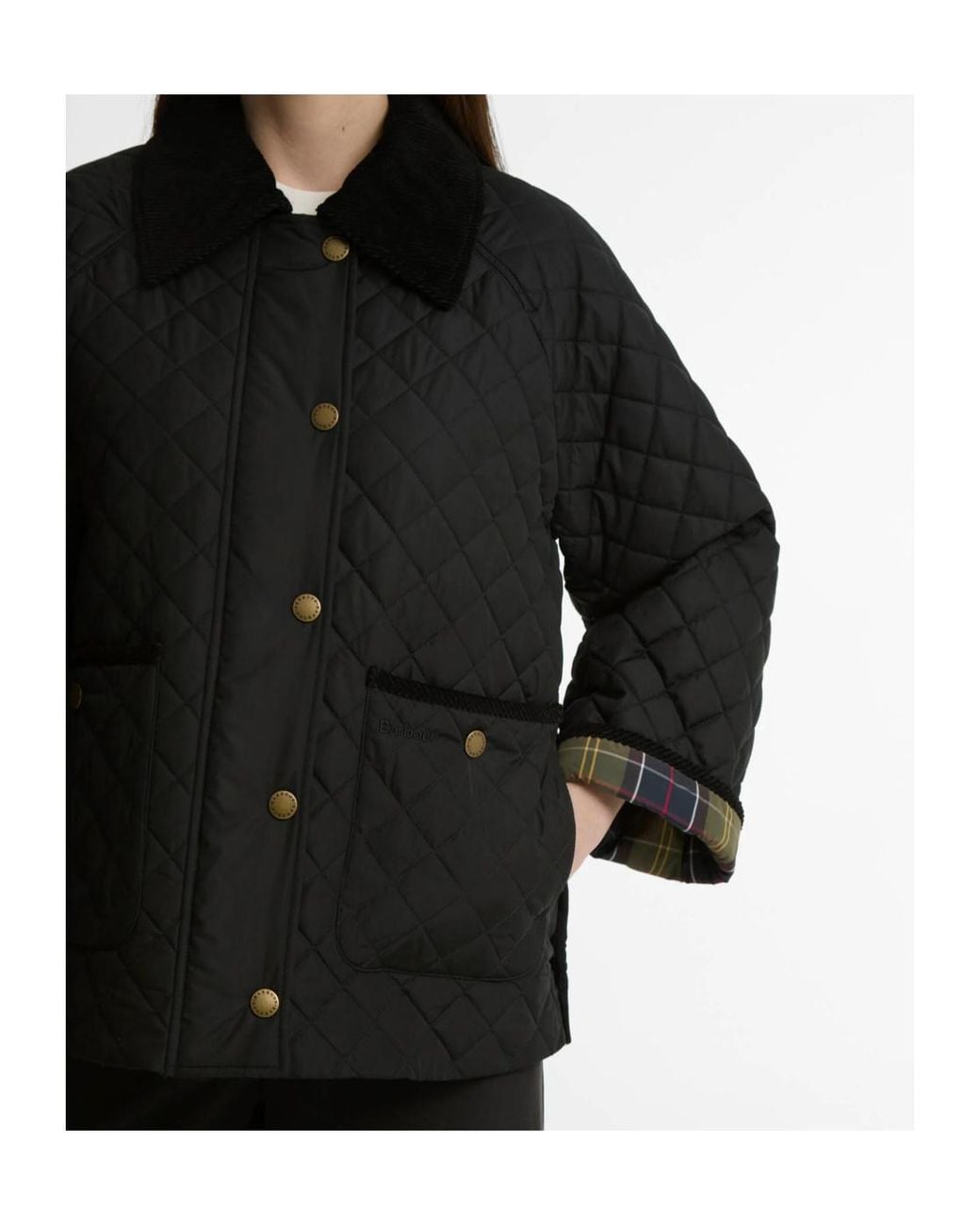 Barbour Black Ava Quilted Jacket