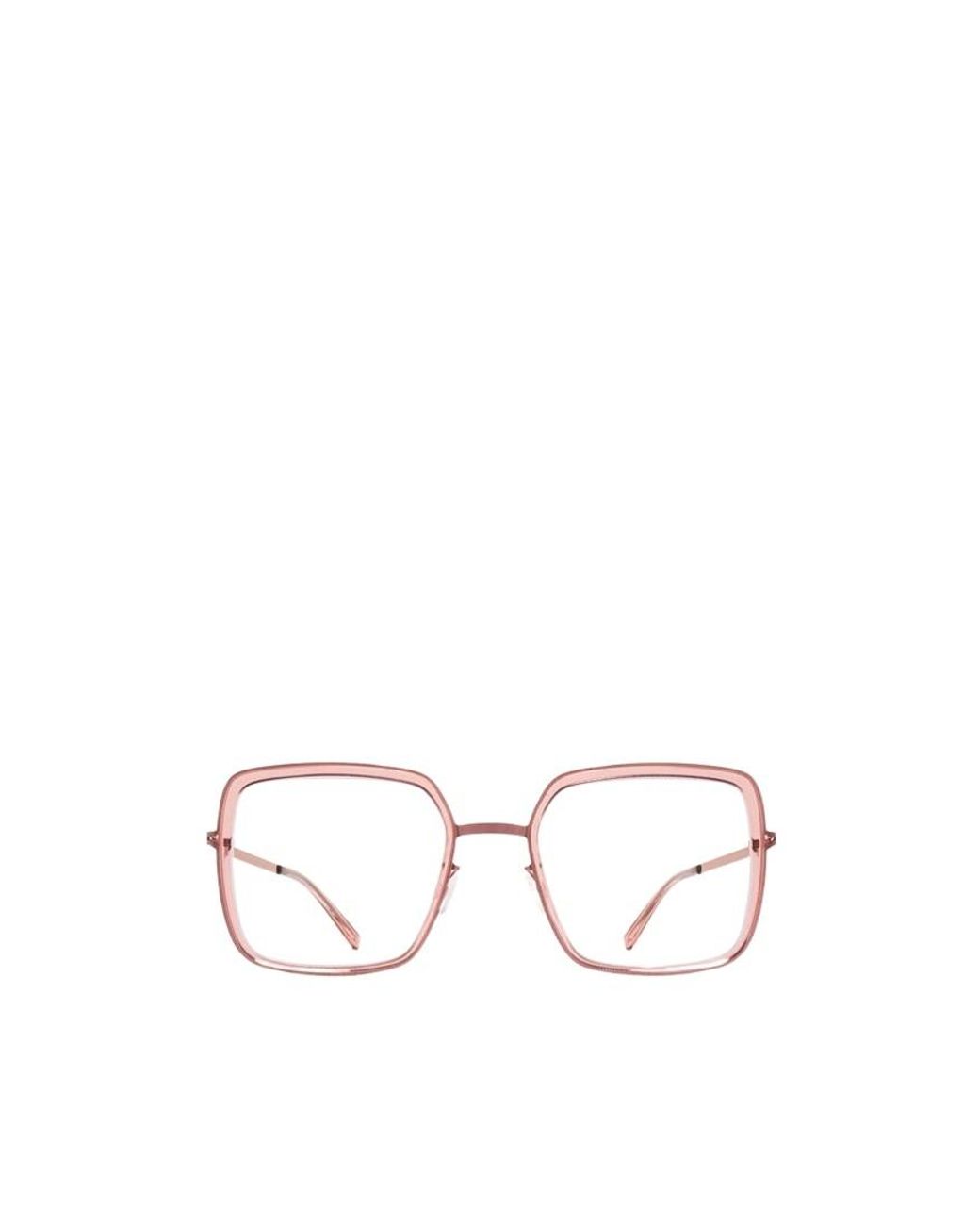 Mykita White Rectangular Flat Mirror for men