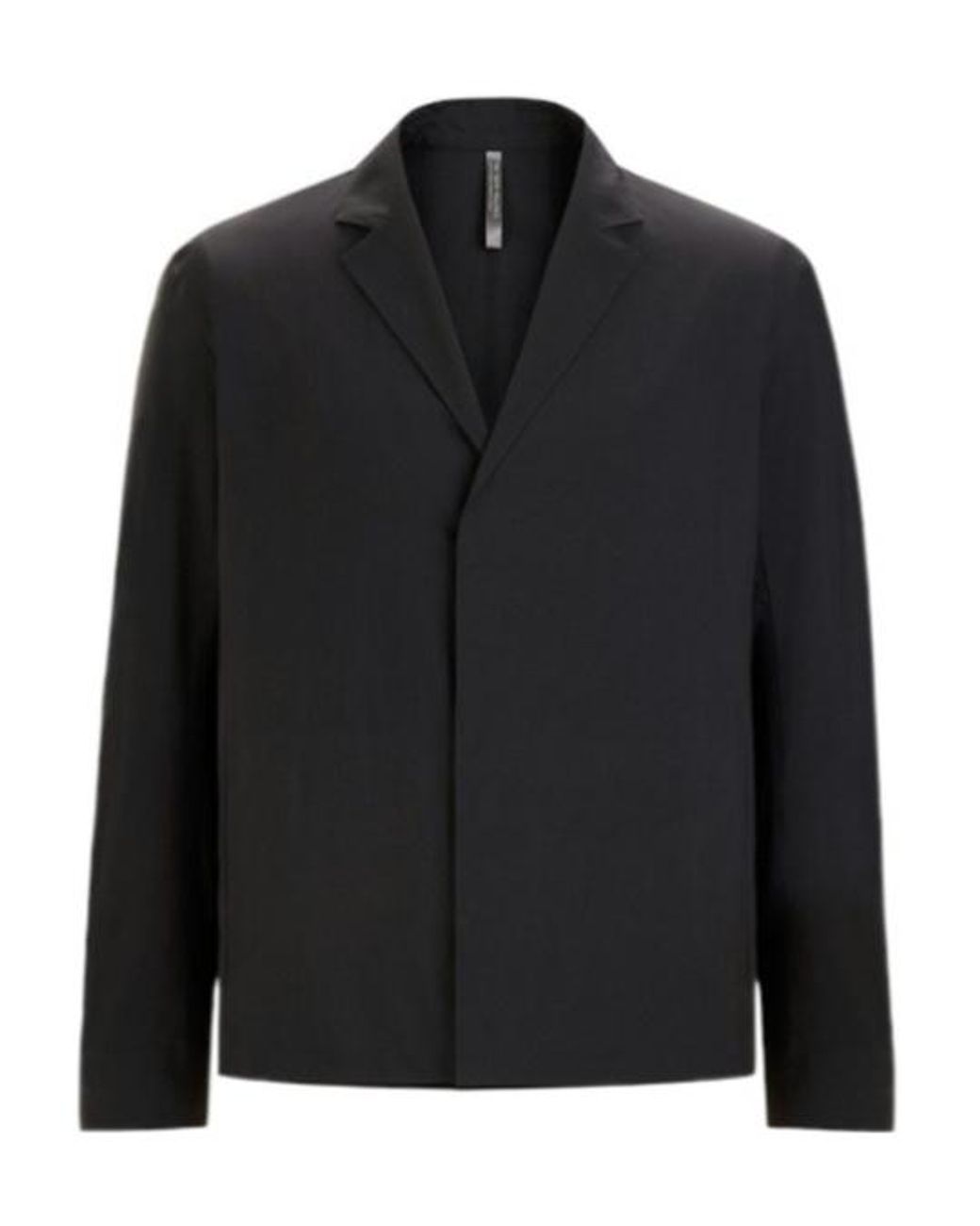 Veilance Black Notched-Lapels Blazer for men