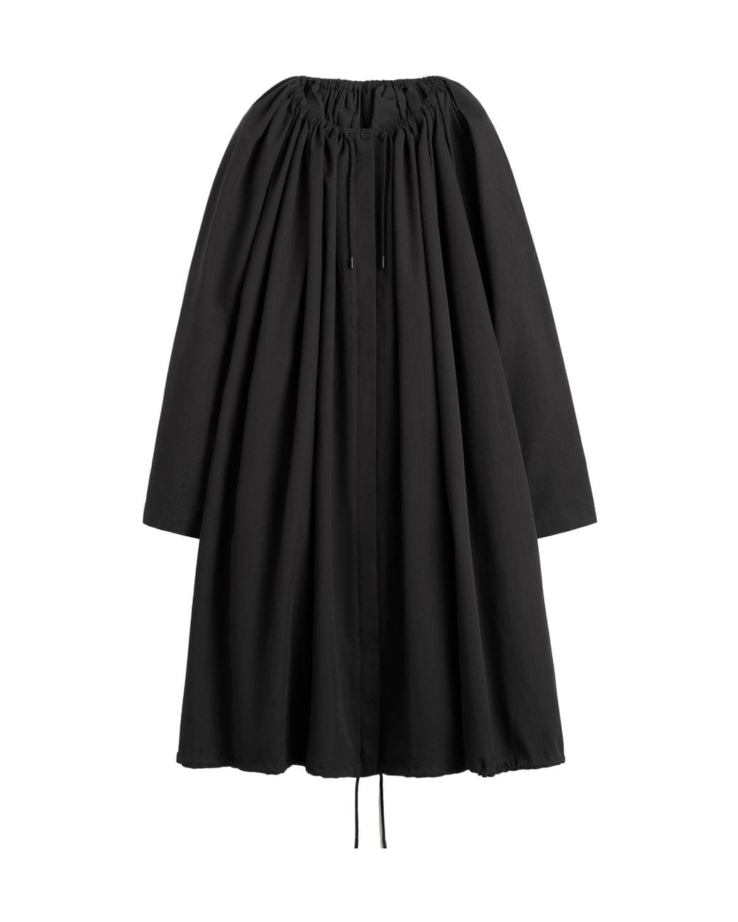Totême Black Totême Gathered Parachute Coat