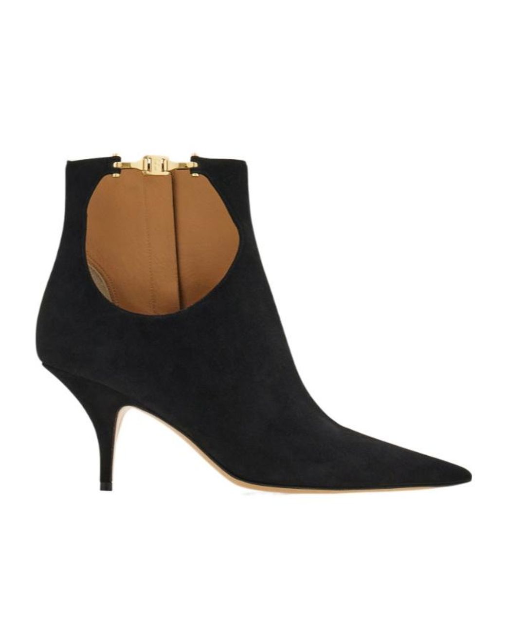 Ferragamo Black Cutout Ankle Boot