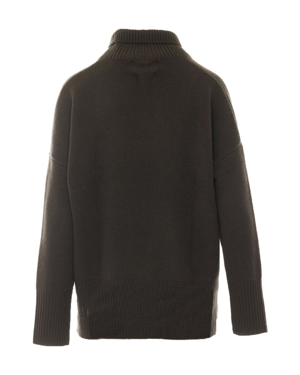 Lisa Yang Gray Heidi High Neck Knitted Sweater