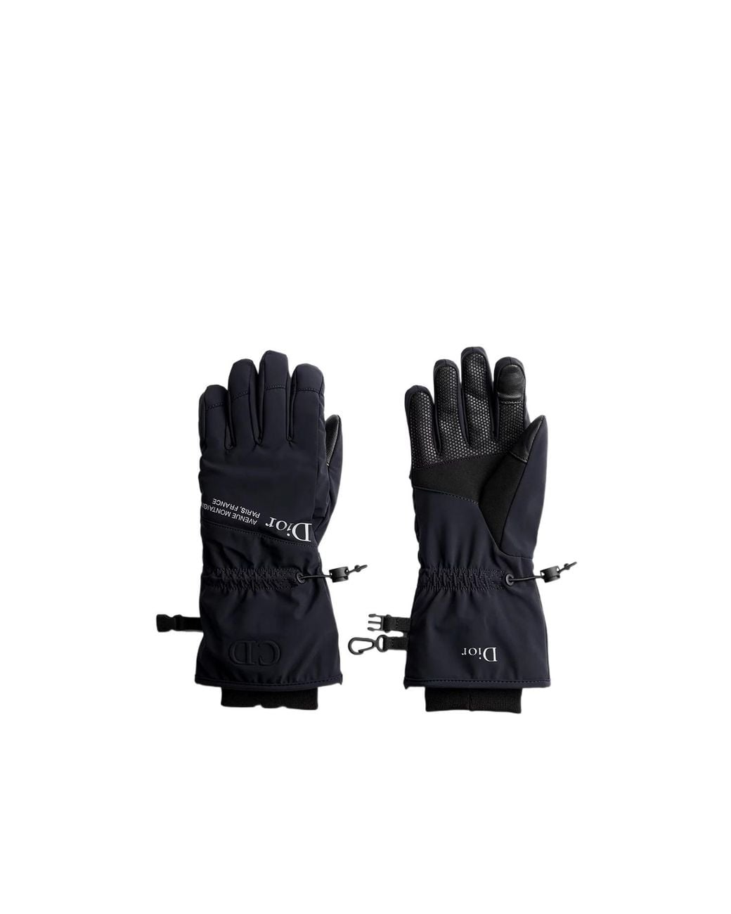 Dior Black Gants De Ski Montaigne Alps