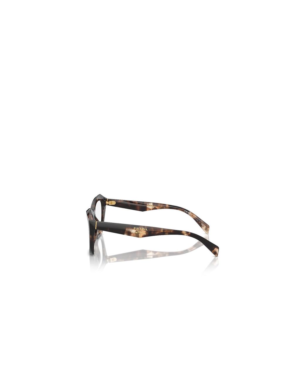 Prada White Eyewear Butterfly Frame Glasses