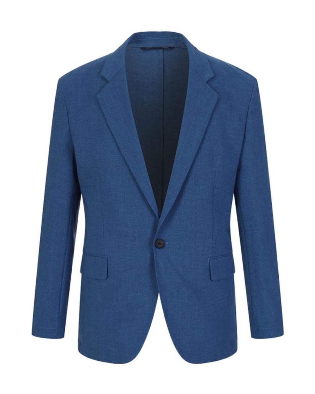 Boss Blue Long-Sleeved Suit Jacket for men