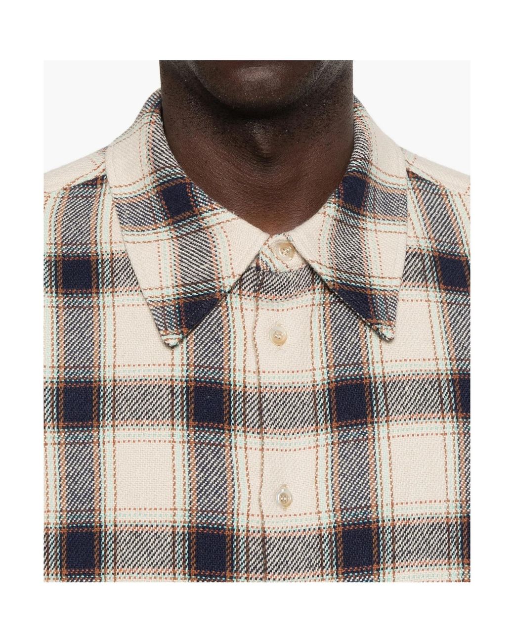 Séfr Gray Plaid Long-Sleeved Shirt for men