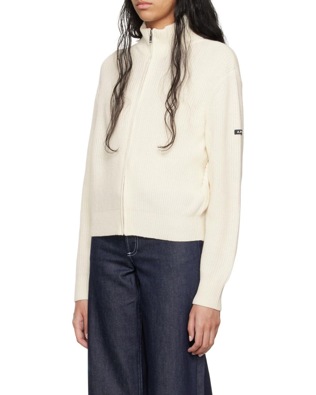A.P.C. White Cardigan 'Jana'