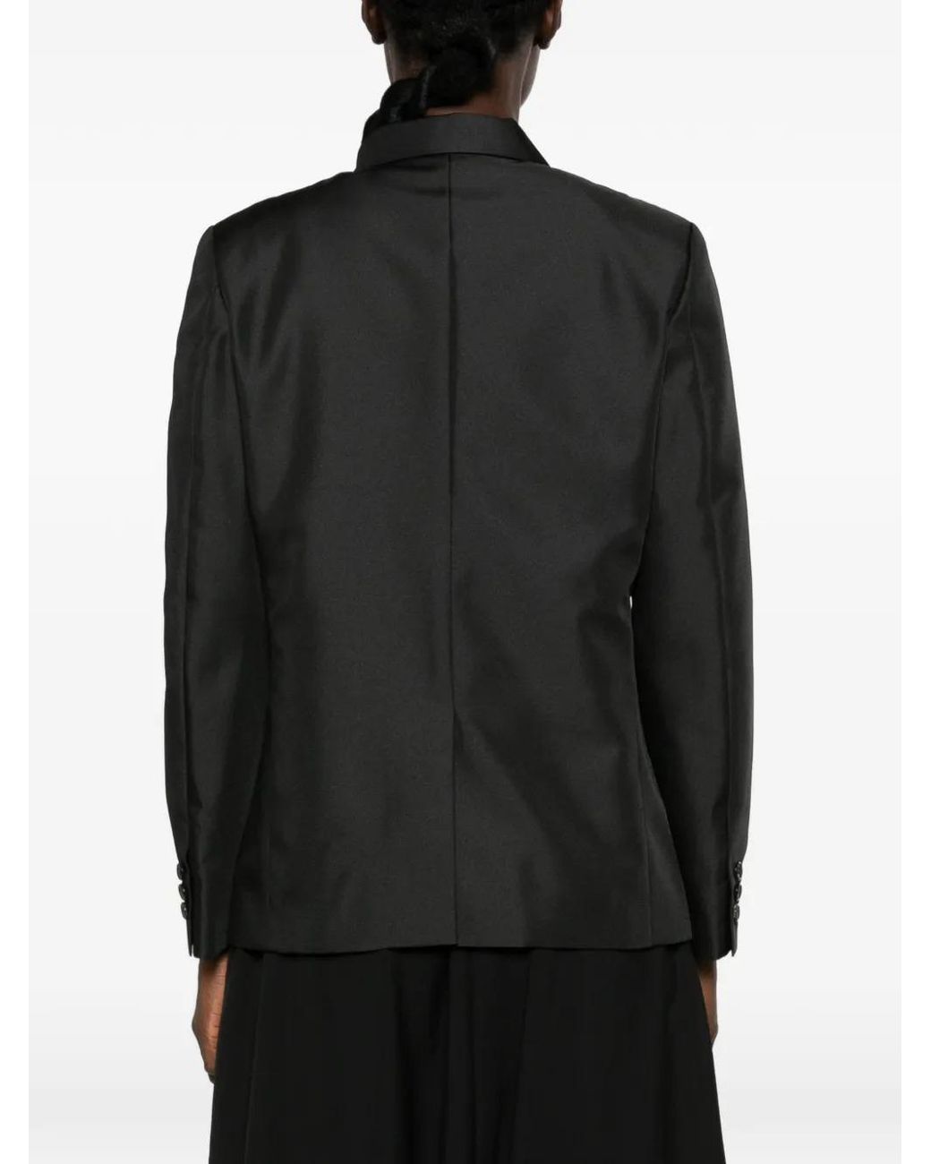 Comme des Garçons Black Floral-Print Blazer