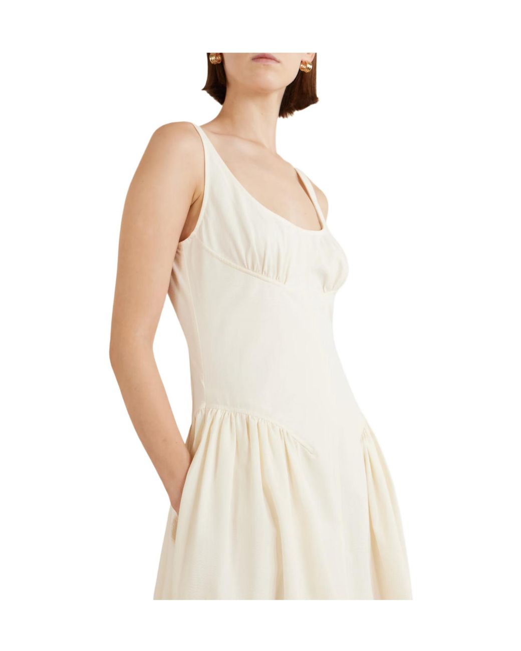 Proenza Schouler White Seersucker Midi Dress