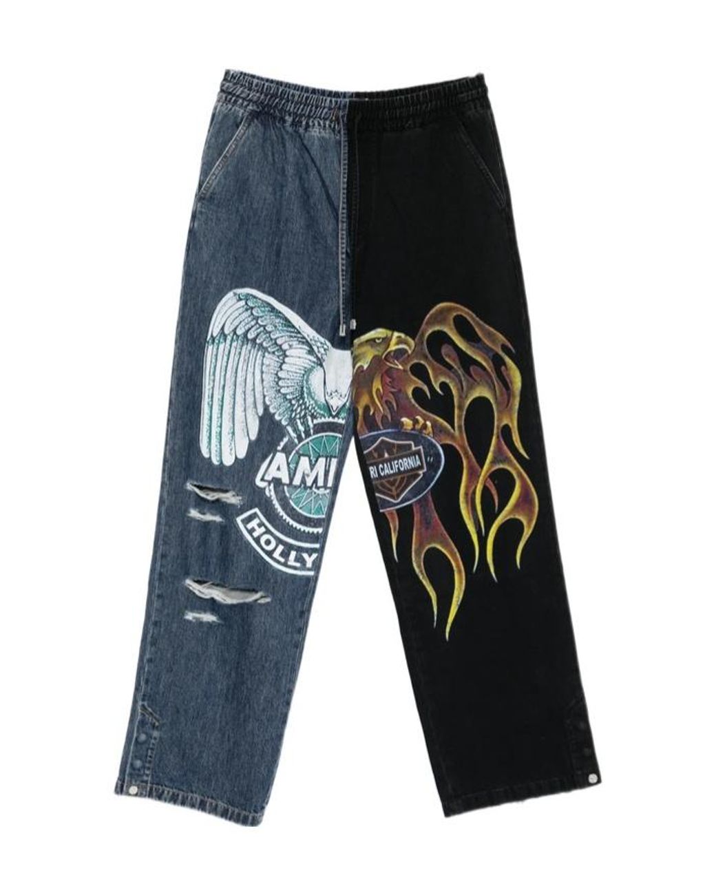 Amiri Blue Printed Jeans for men