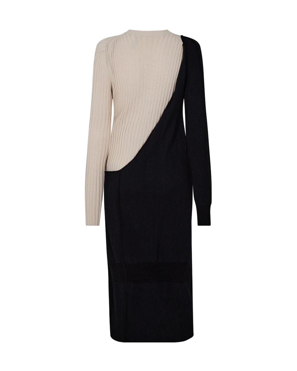 Bottega Veneta Black Knitted Dress Fabric