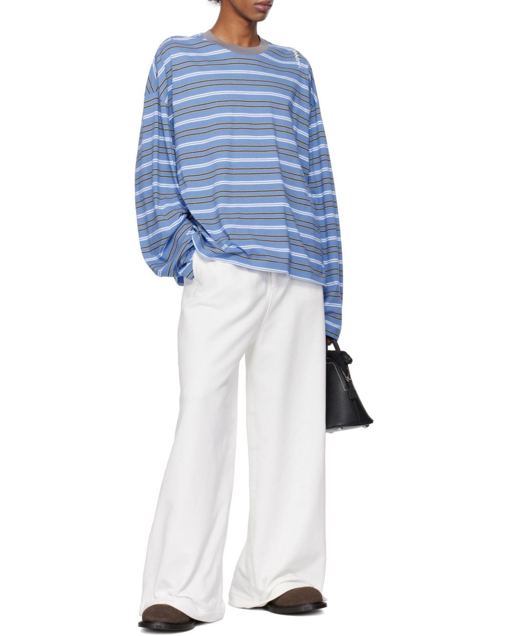 Marni Black Wide-Leg Drawstring Trousers for men