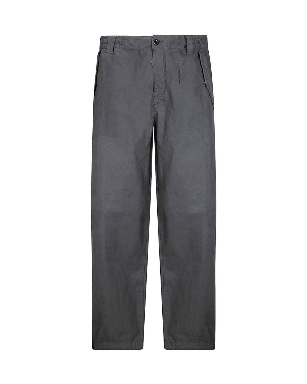 C P Company Green Casual Pants With Belt Loops for men