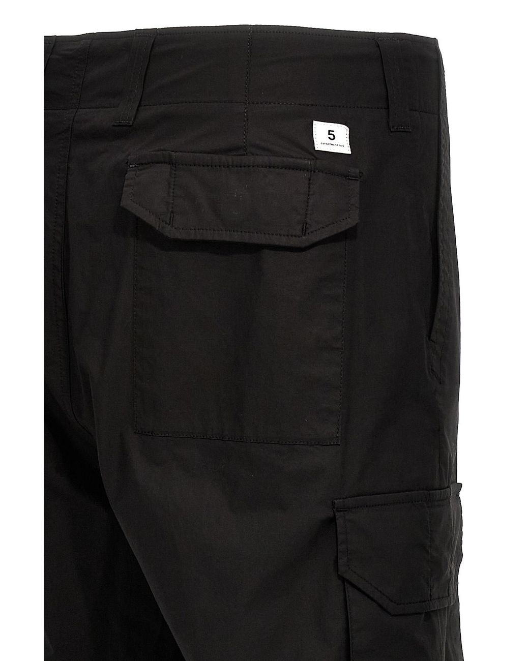 Department 5 Black Fleet Utility Trousers for men