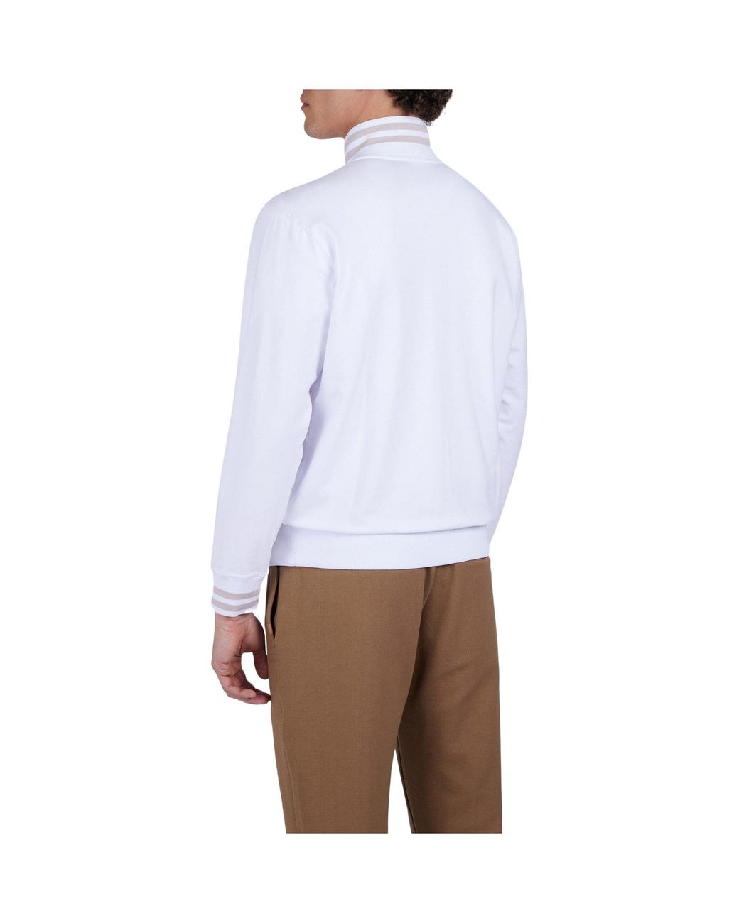 Paul & Shark Purple Standcollar Knit Track Jacket for men