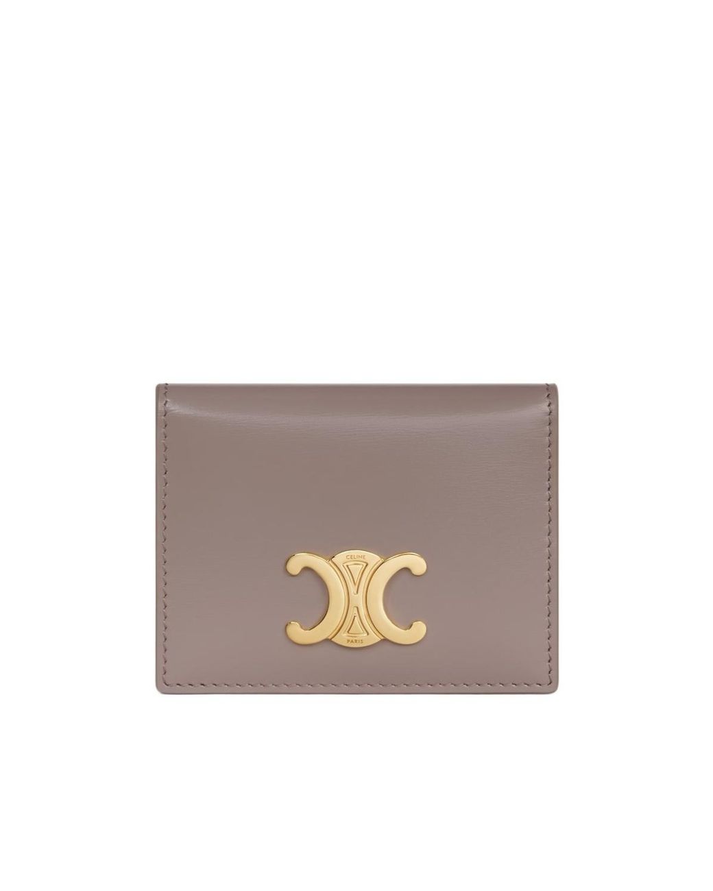 Céline Gray Bi-Fold Card Holder Triomphe