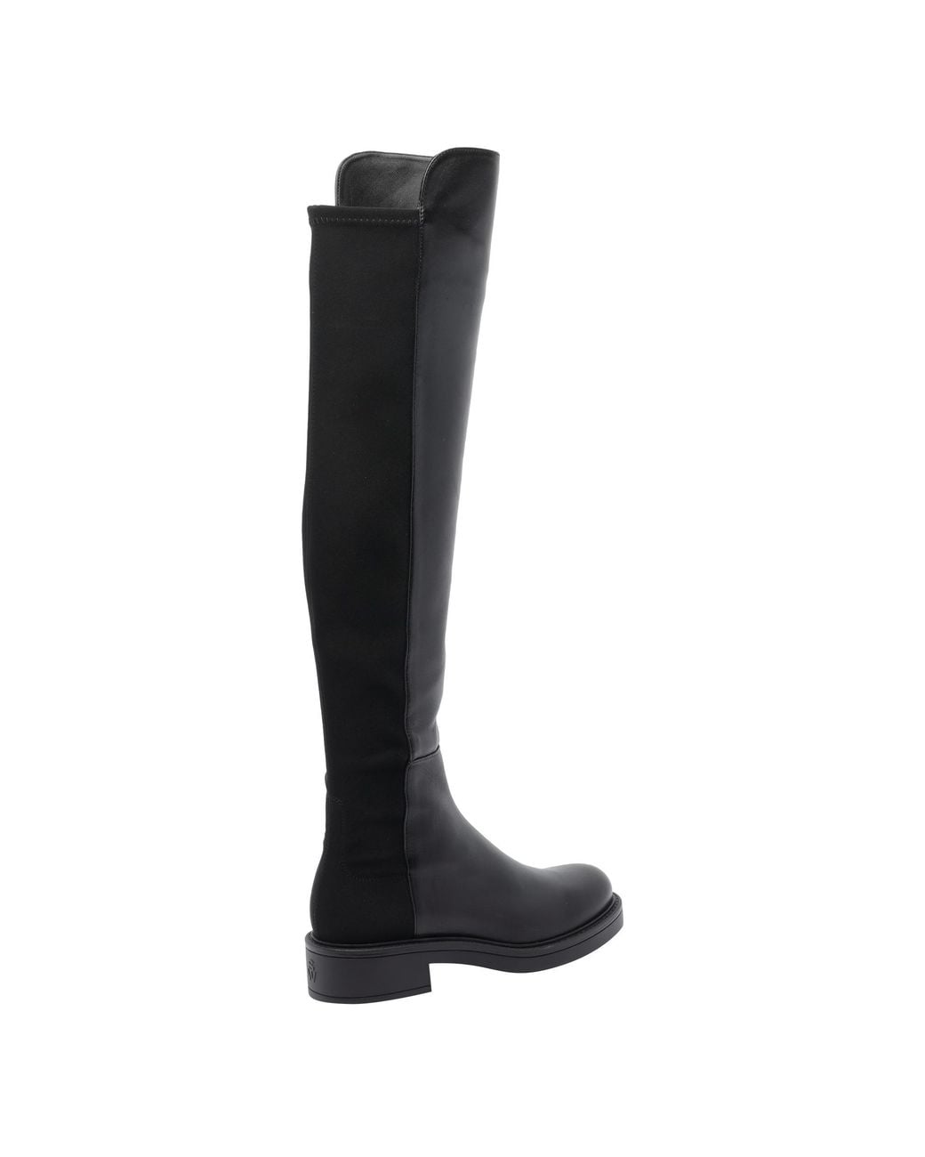 Stuart Weitzman Black Round-Toed Boots