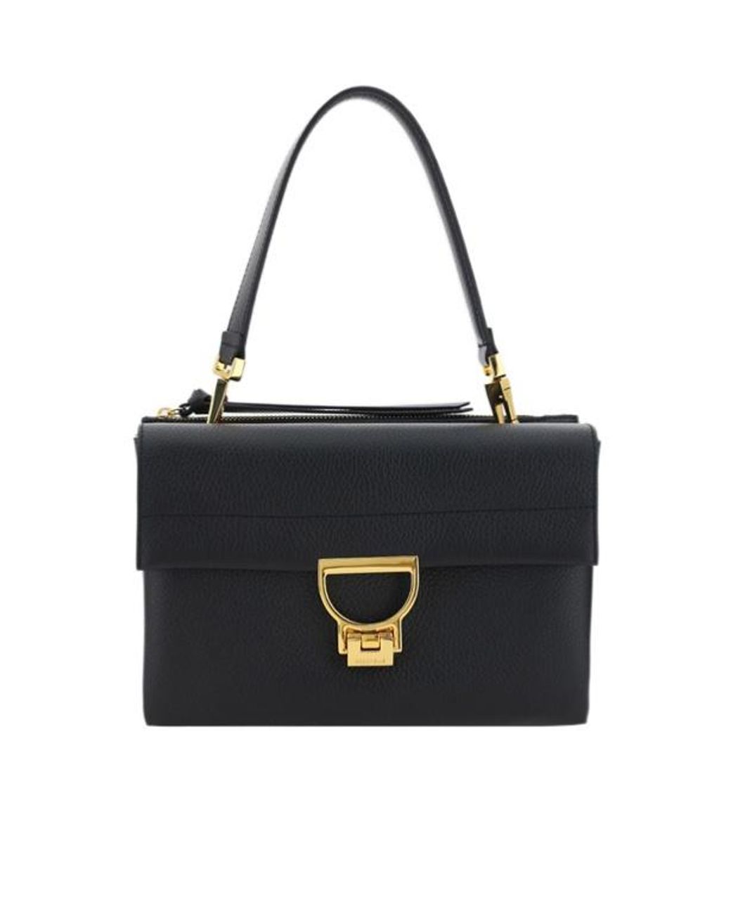 Coccinelle Black Arlettis Flap Shoulder Bag