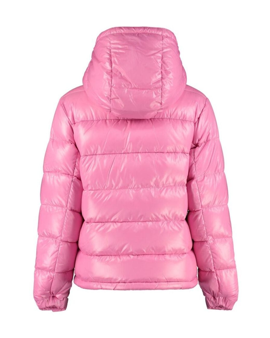 Duvetica Pink Zippered Quilted Cotton Jacket
