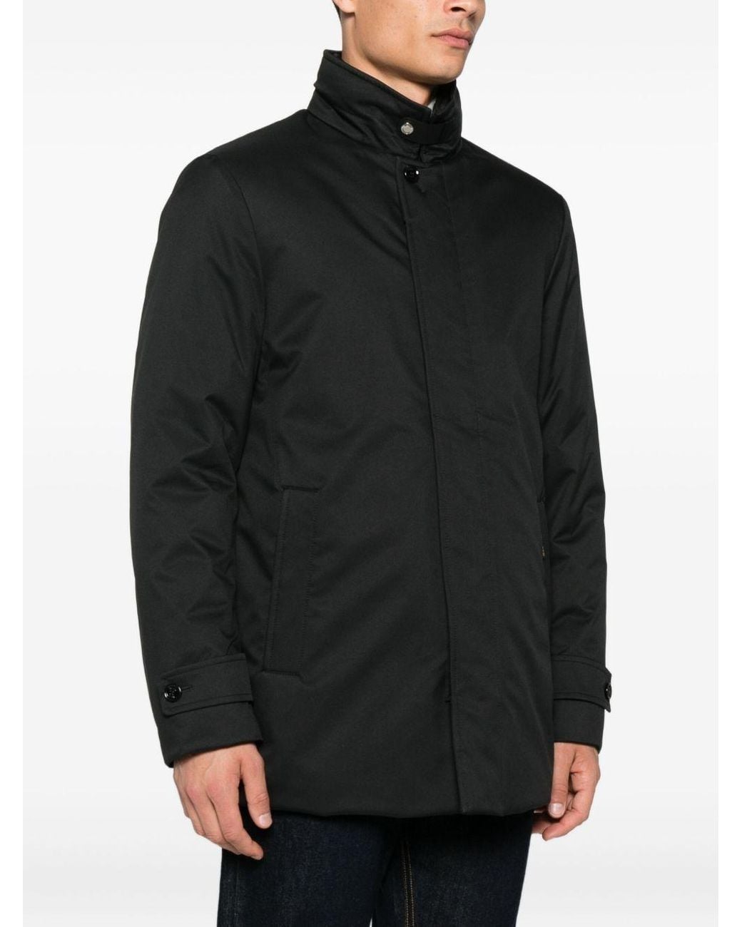 Moorer Blue Gorner-Kn Quilted Down Jacket for men