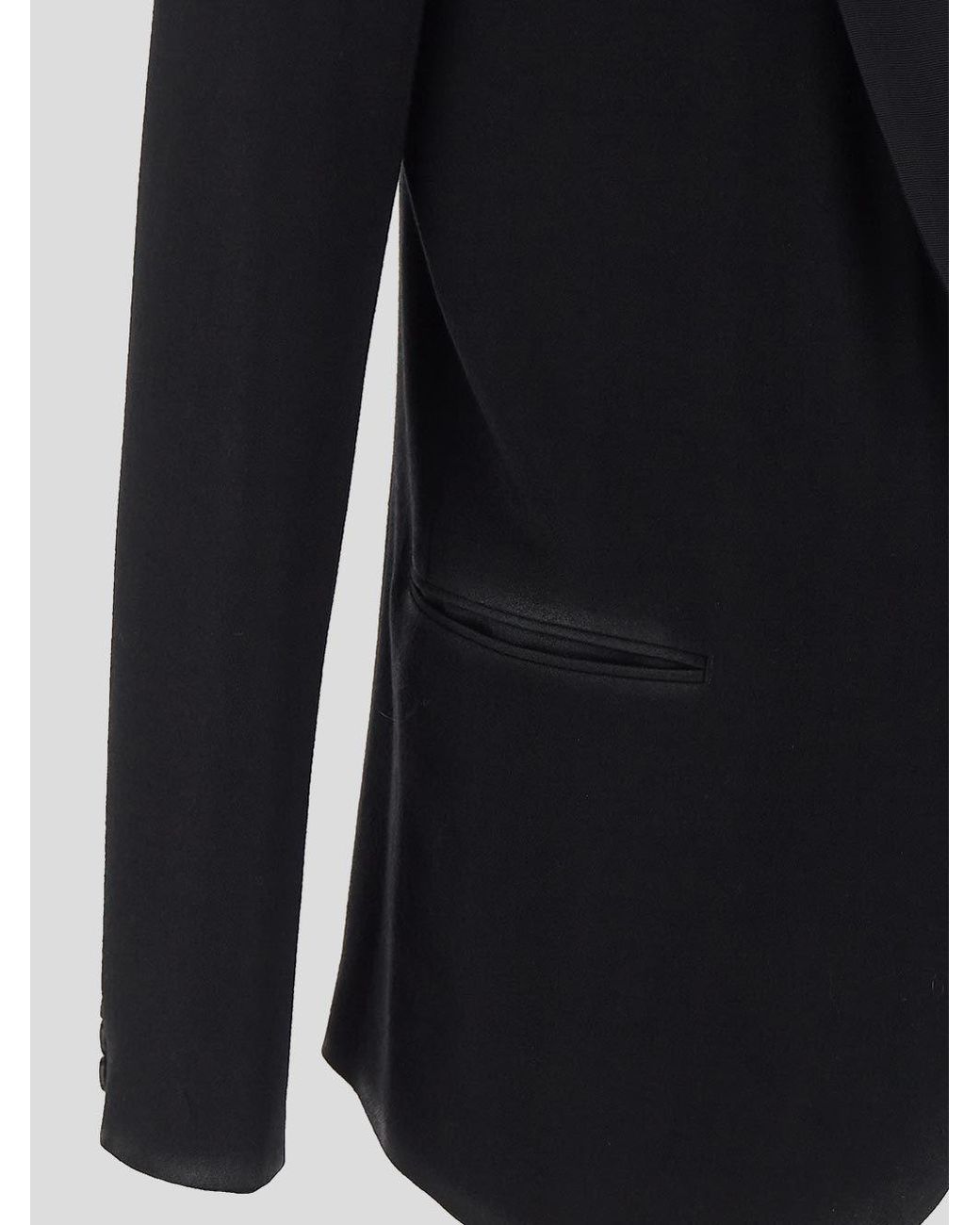 Maison Margiela Black Gabardine Blazer