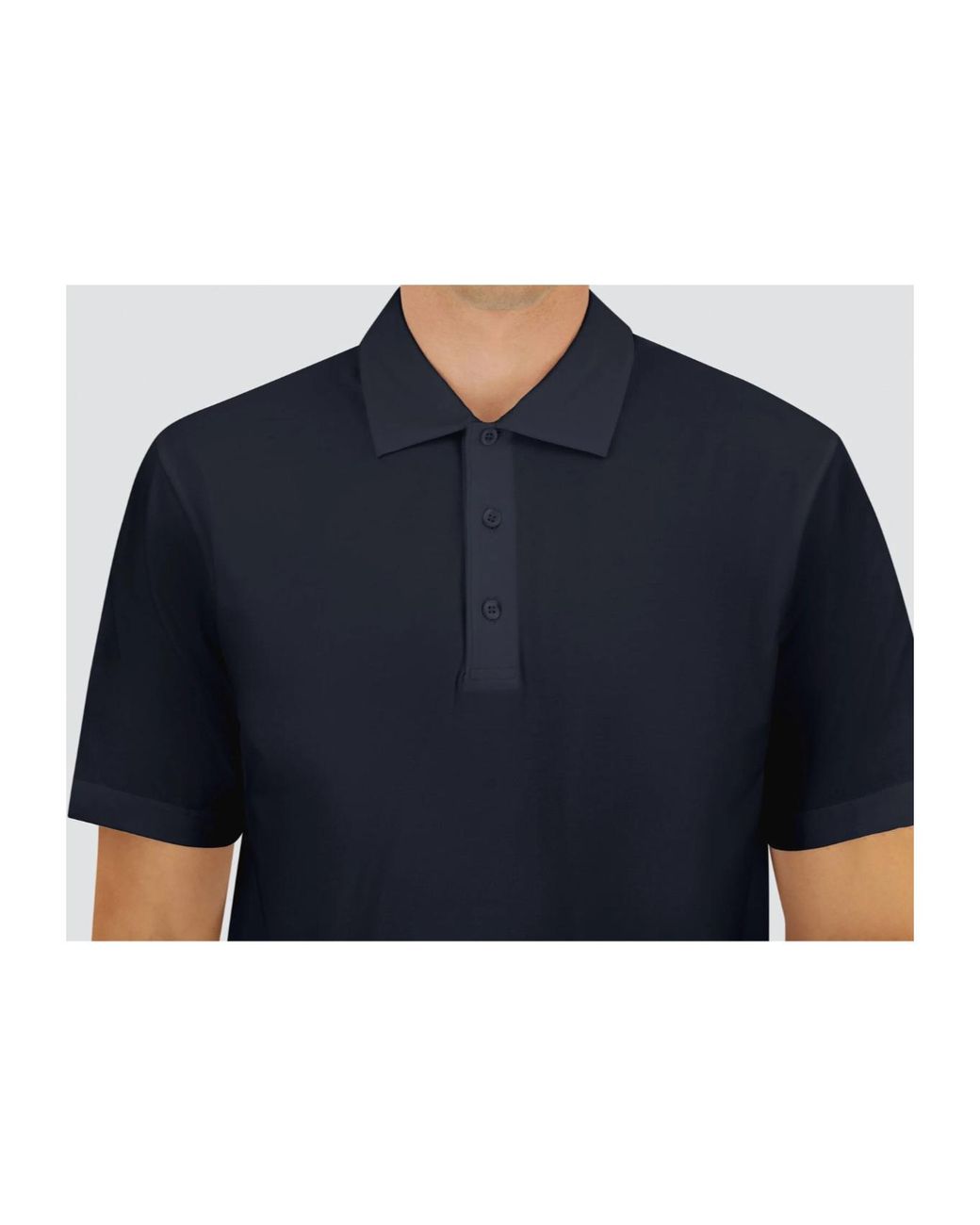 Herno Blue Button Detailed Short-Sleeved Polo Shirt for men