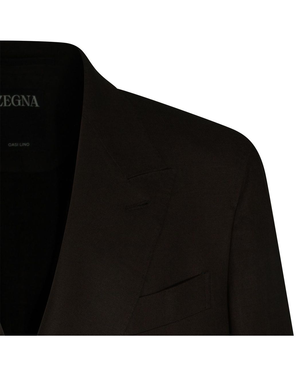 Zegna Black Double Breasted Jacket for men