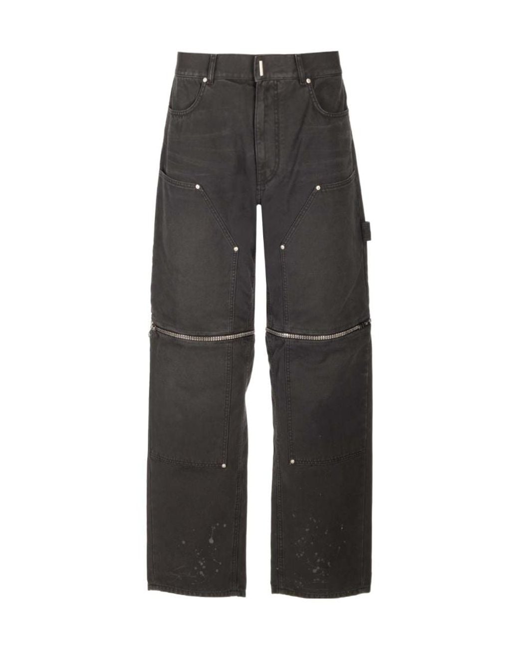Givenchy Gray Zip Detailed Jeans for men