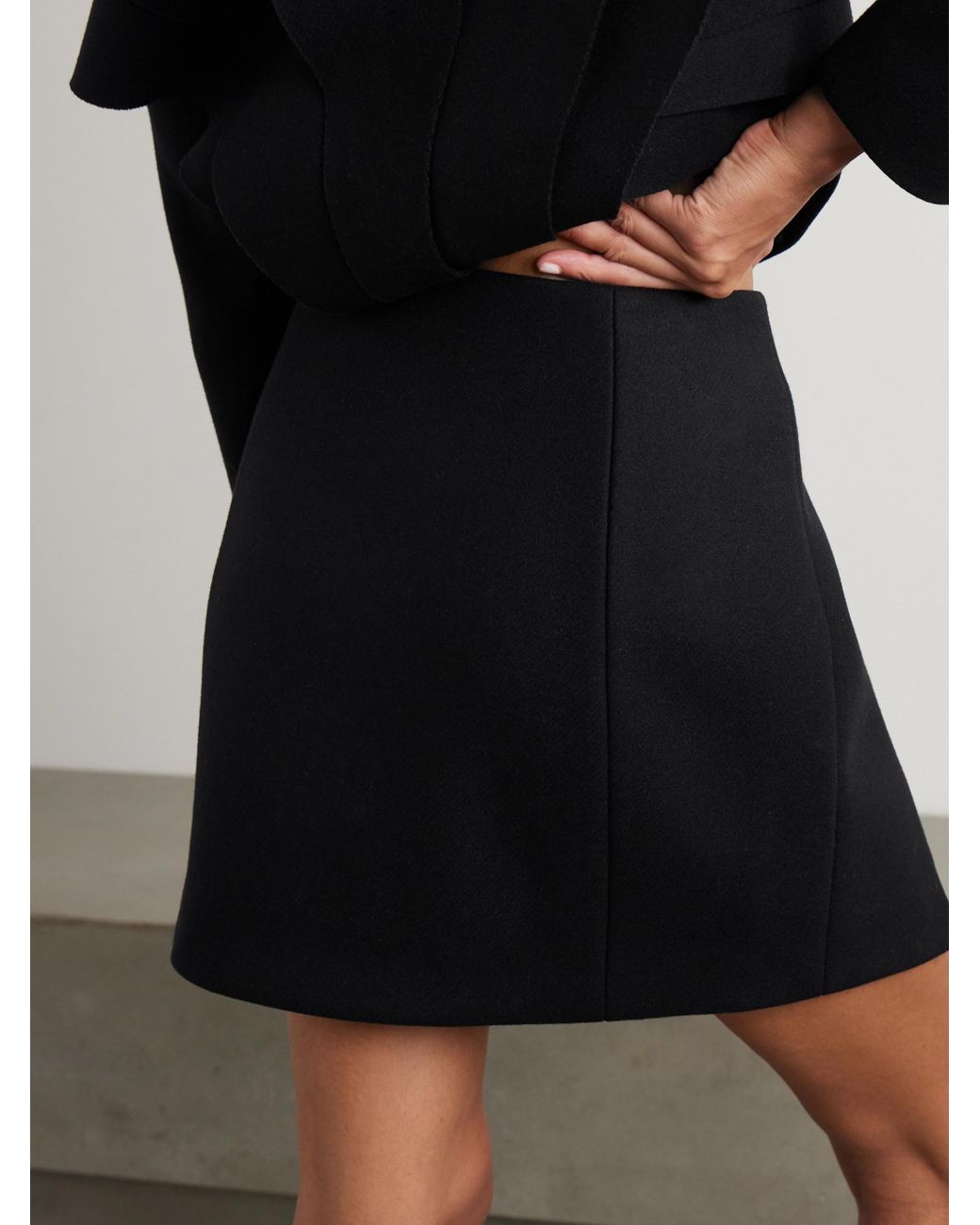 Cult Gaia Black Minimal Mini Skirt
