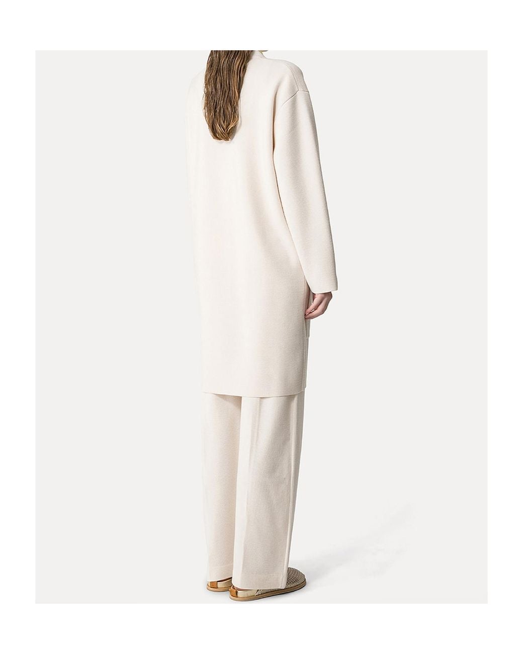 Forte_forte White Long-Sleeved Coat