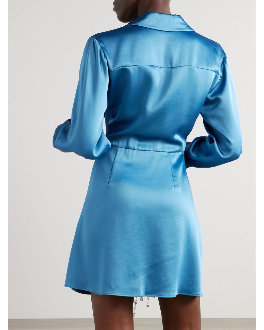 Jonathan Simkhai Blue Satin Dress