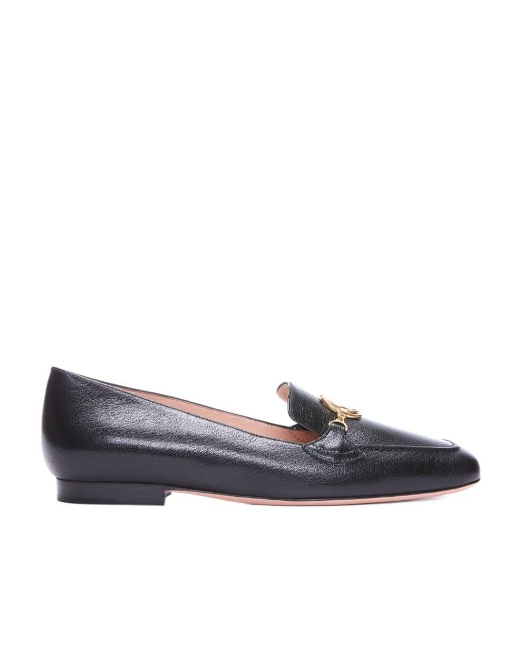 Bally Blue Obrien Round-Toe Flats