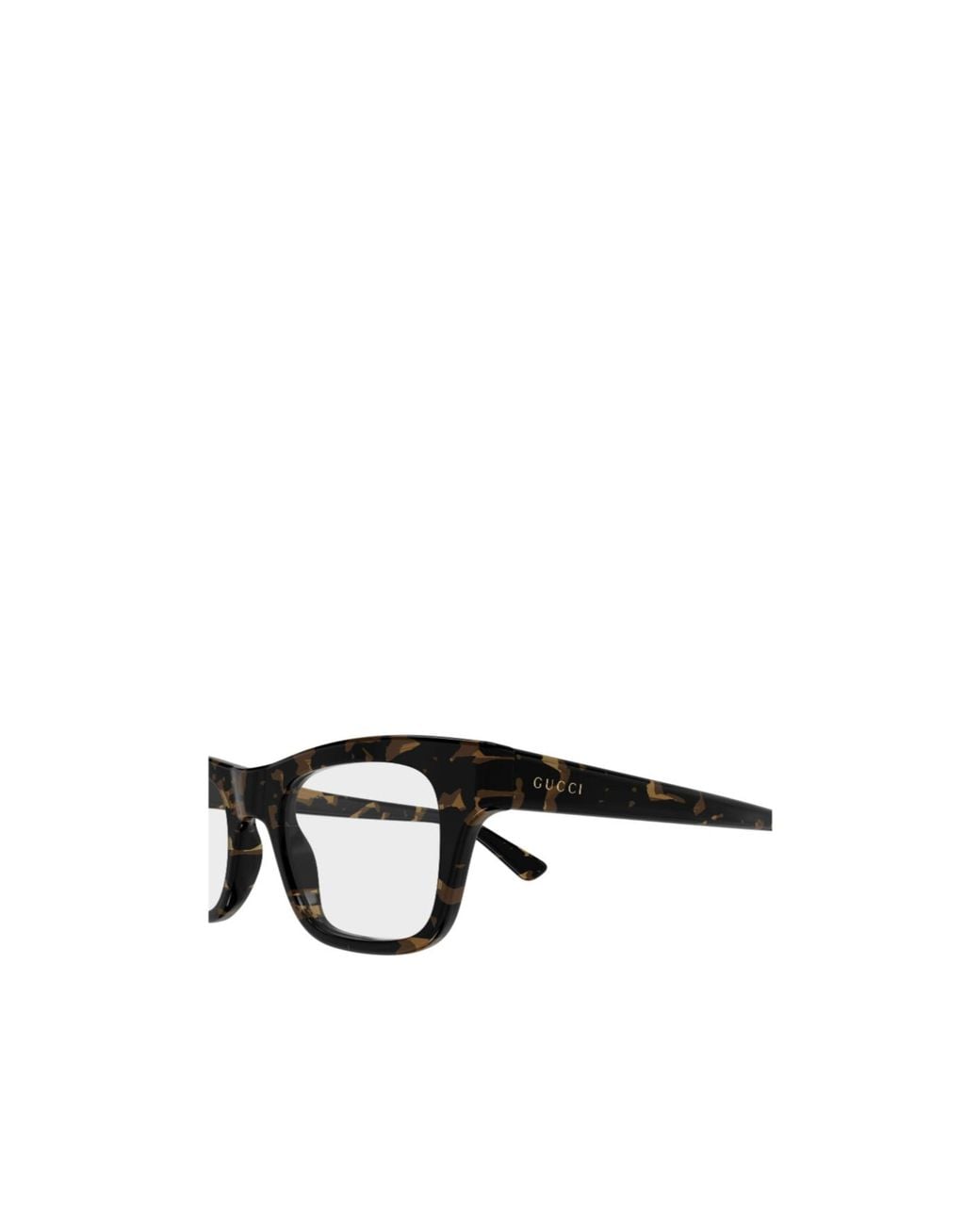 Gucci White Rectangle Eyeglasses for men