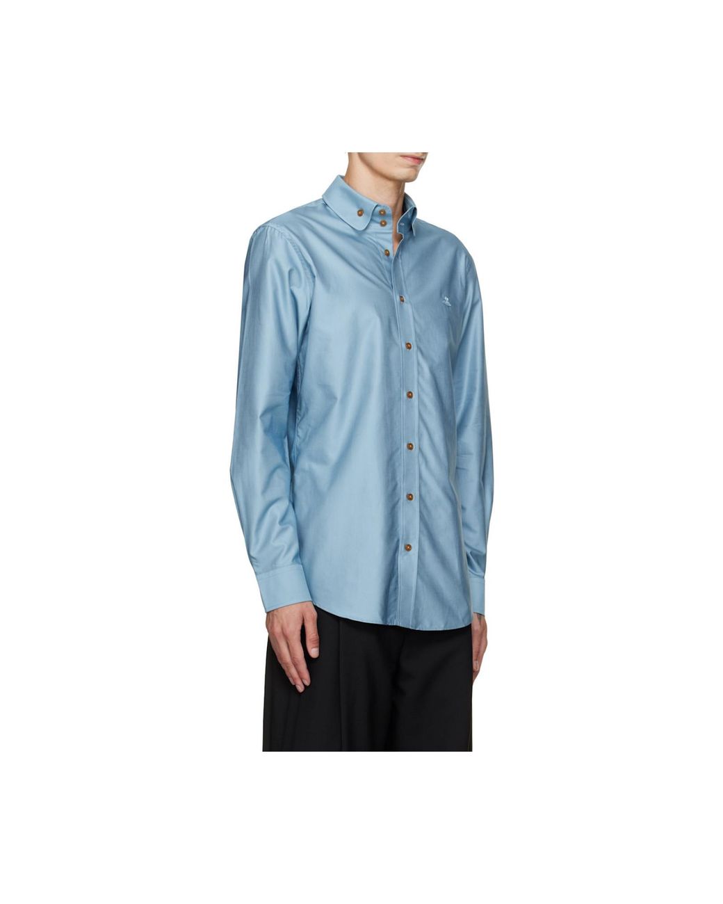 Vivienne Westwood Gray Orb Button-Down Shirt for men