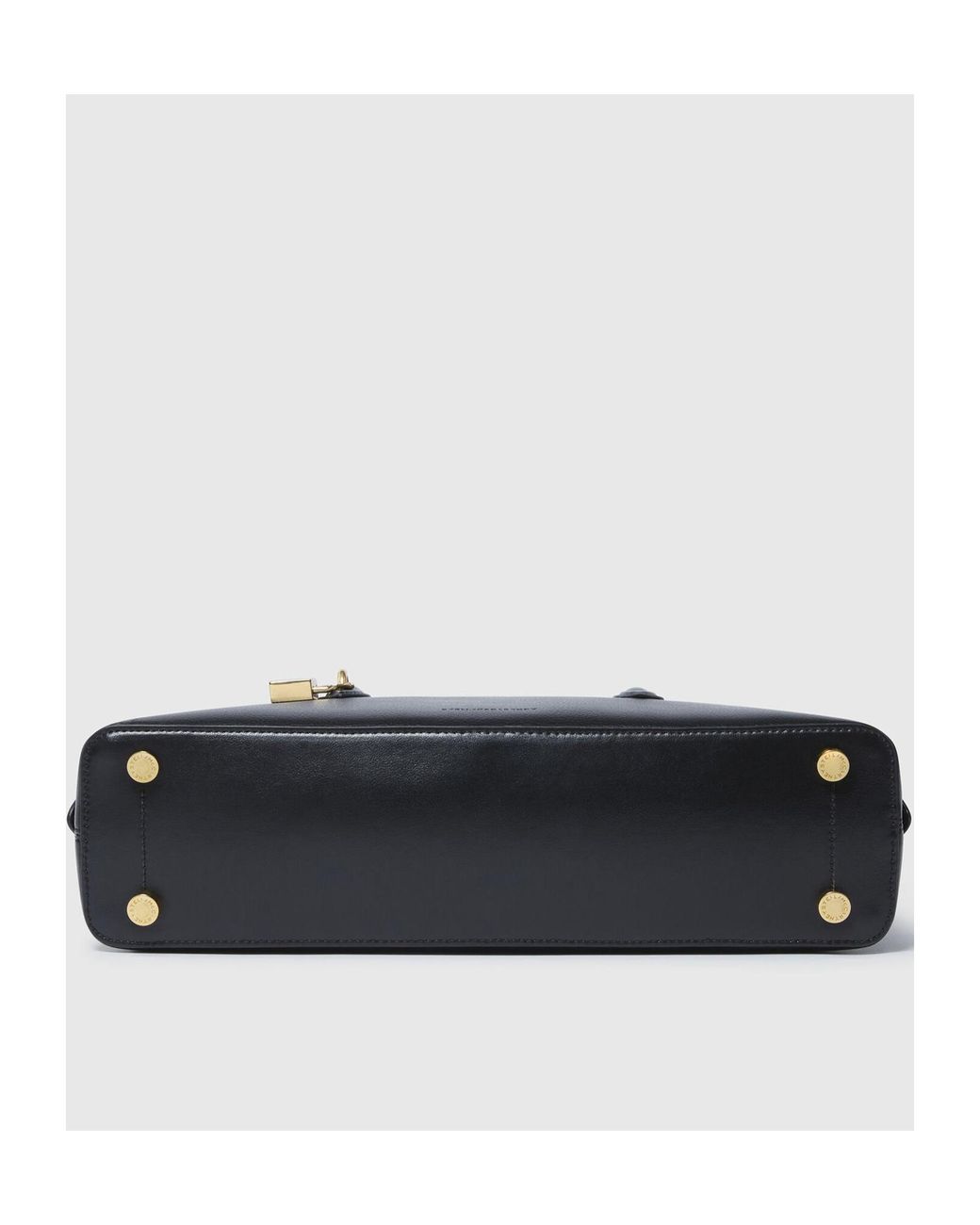 Stella McCartney Black Stella Ryder Lock Plaque Shoulder Bag