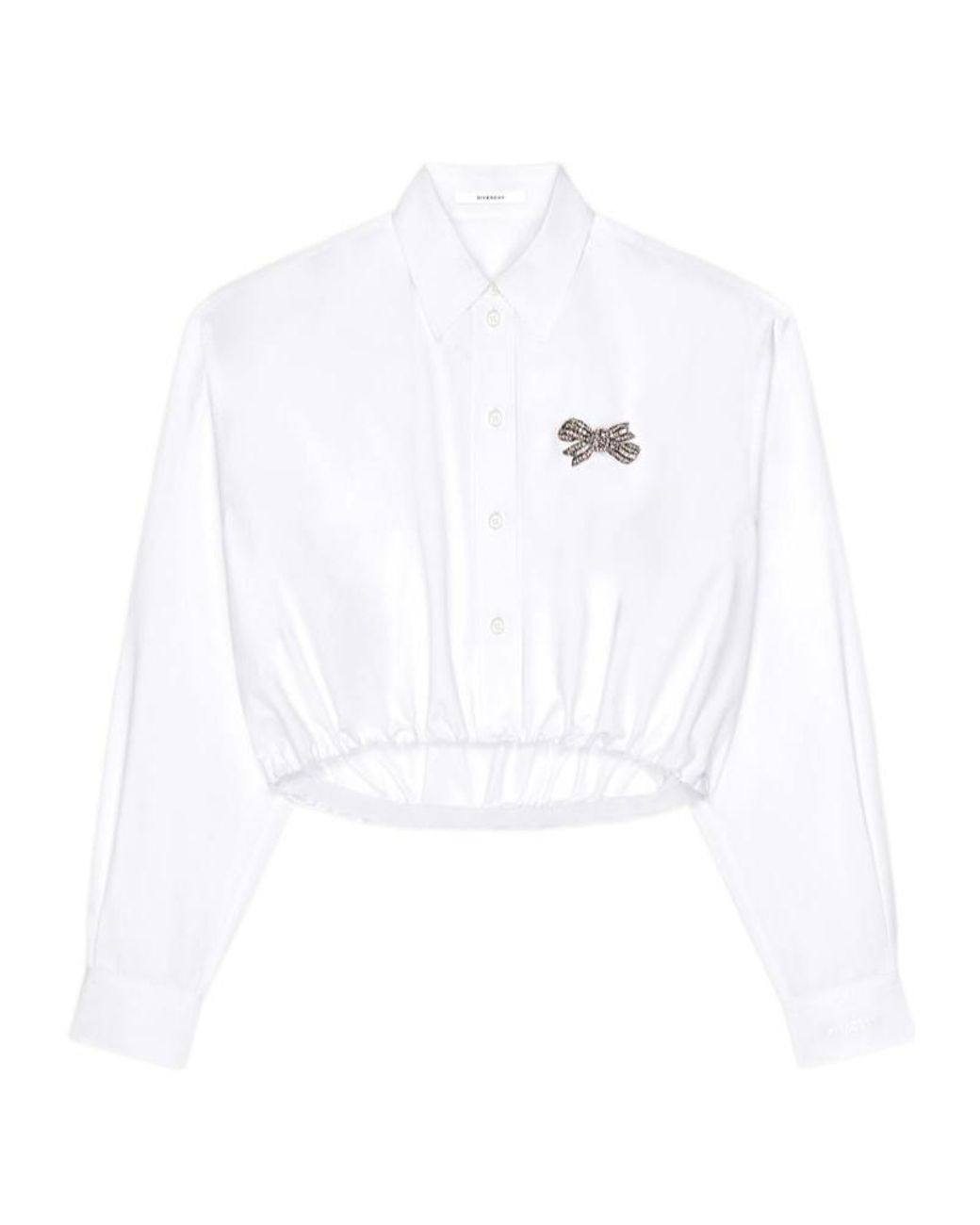 Givenchy White Cropped Shirt