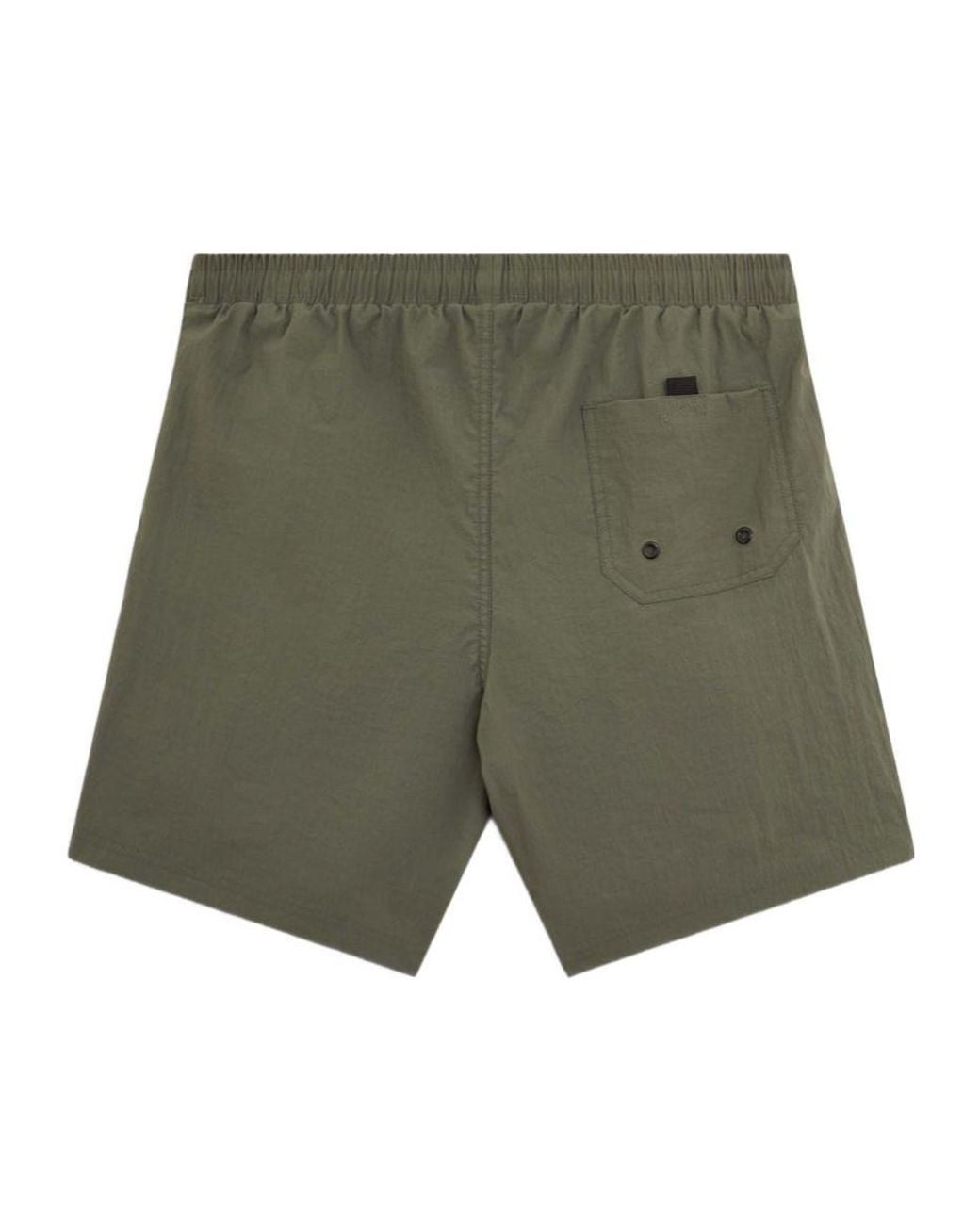 Aspesi Green Lace-Up Beach Shorts for men
