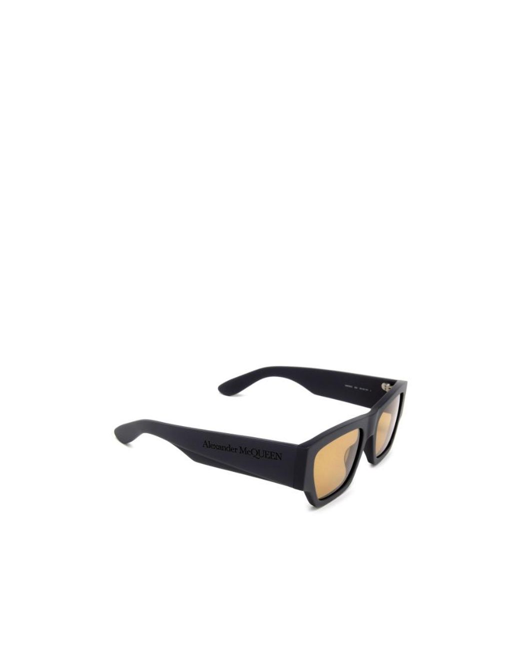 McQueen Metallic Eyewear Rectangle Frame Sunglasses for men