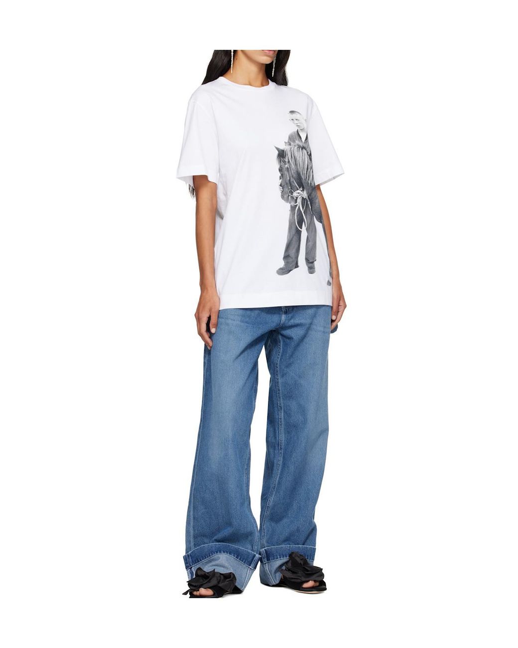 Simone Rocha White Printed T-Shirt