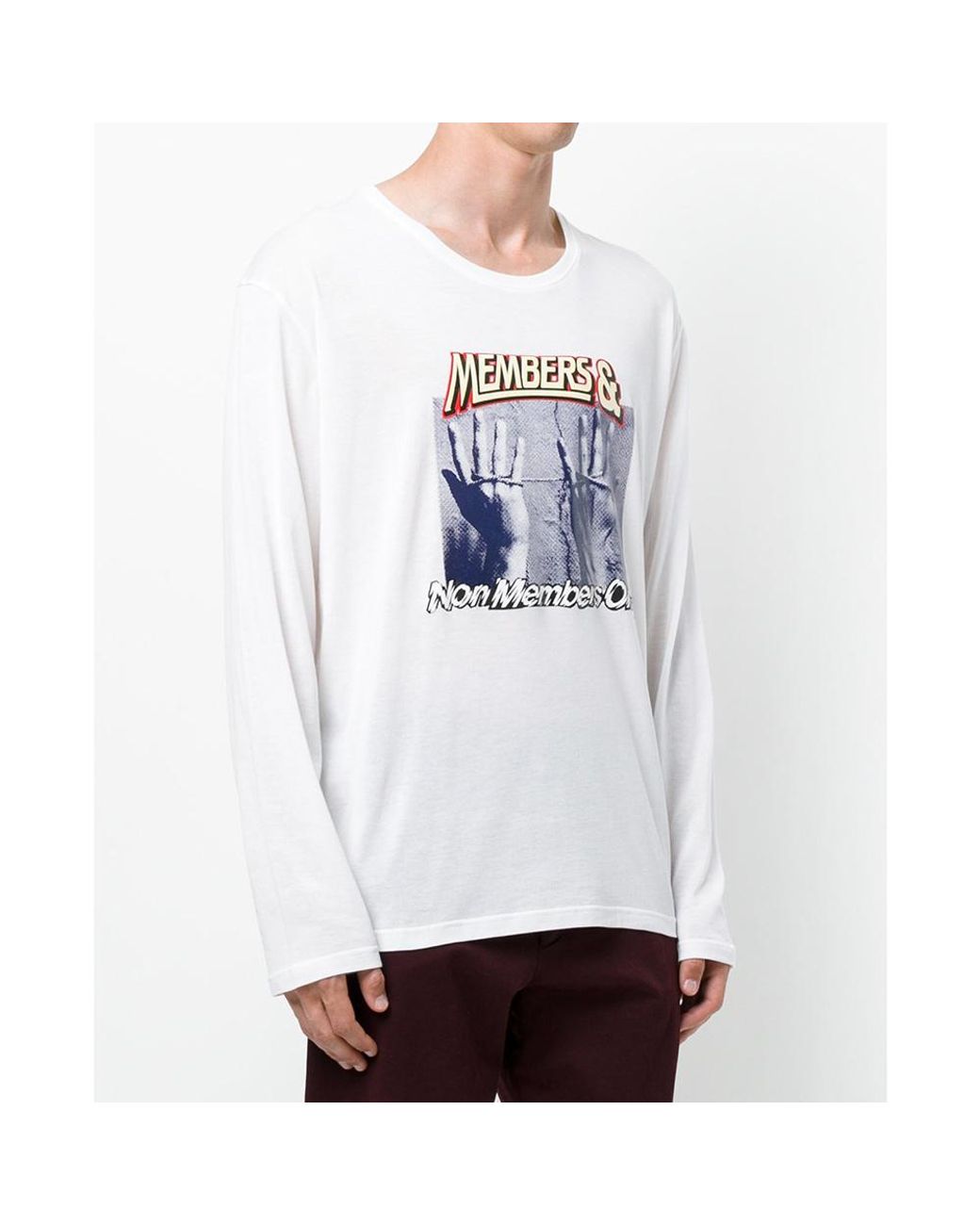 Stella McCartney White T-Shirt With Round Neck And Long Sleeves for men
