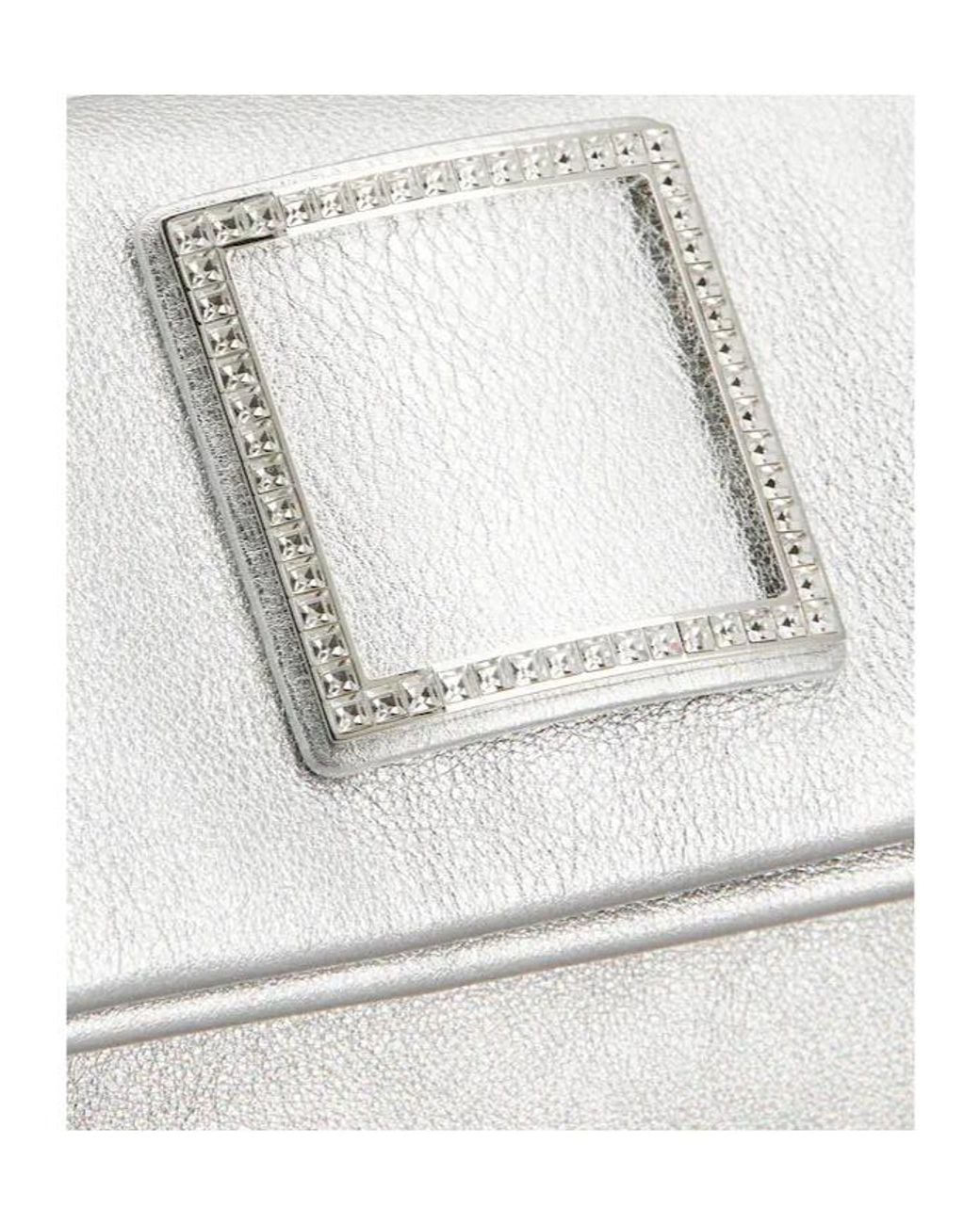 Roger Vivier White Trompette Clutch Bag
