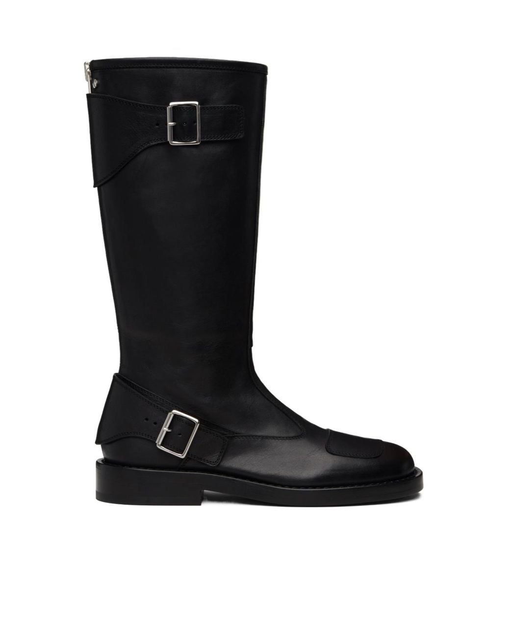 Ann Demeulemeester Black Balo High Top Motorcycle Boots for men
